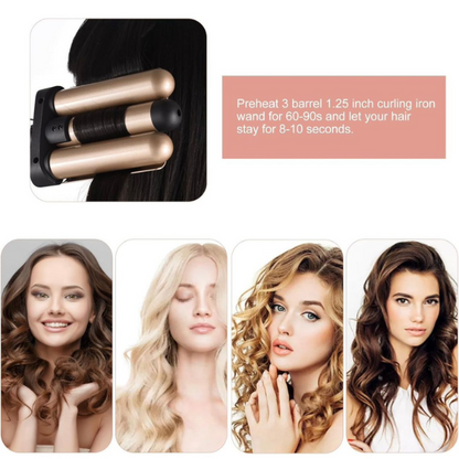 3 Barrel Ceramic Curling Iron